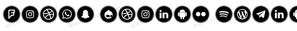 Icons Social Media 16字体转换